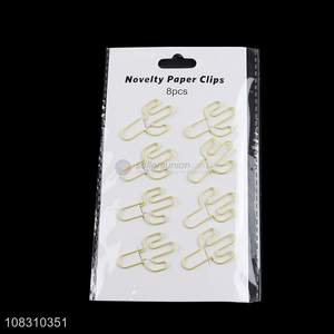 Good quality novelty paper clip office file pins for sale