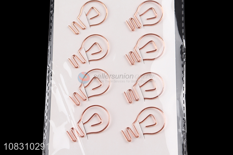 High quality cute mini paper clips iron file pins for sale