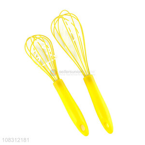 Best selling long handle manual egg whisk kitchen baking gadgets