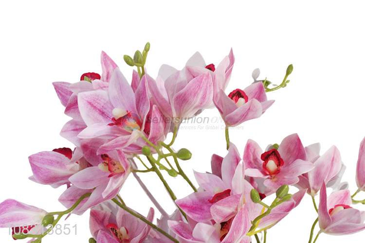 Best quality lifelike artificial flowers fake 3D orchid flowers