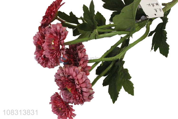 Hot sale artificial chrysanthemum fake flowers for garden decor