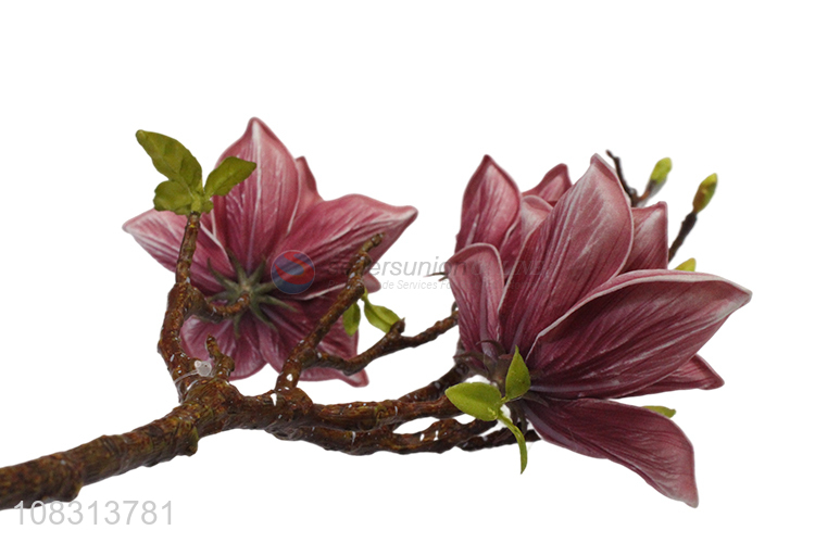 New products artificial magnolia flower room table centerpieces