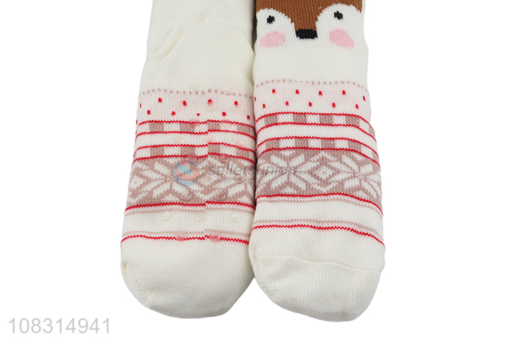 Wholesale price cute thicken floor socks ladies warm socks