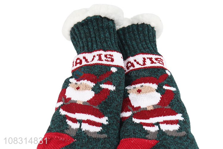 High quality creative Christmas socks cute fleece socks