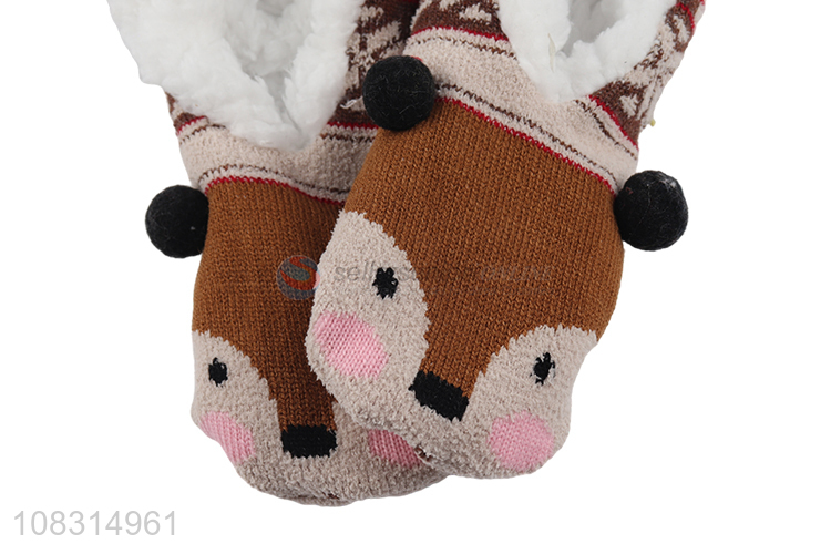 Yiwu market cute animal home thermal socks floor socks