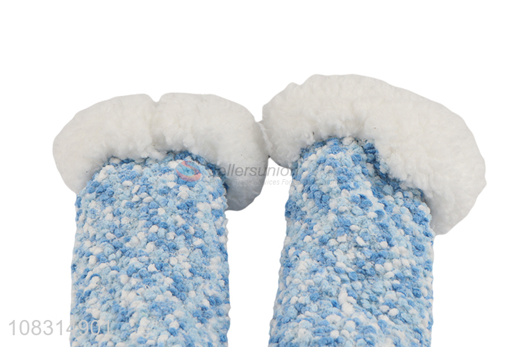 Online wholesale ladies lamb fleece socks home floor stockings