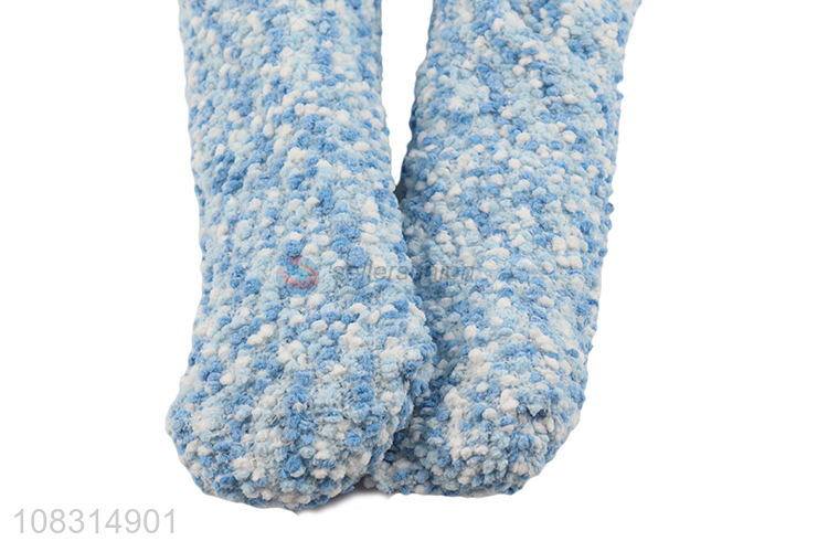 Online wholesale ladies lamb fleece socks home floor stockings