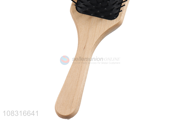 High Quality Wooden Handle Paddle Brush Hair Brush