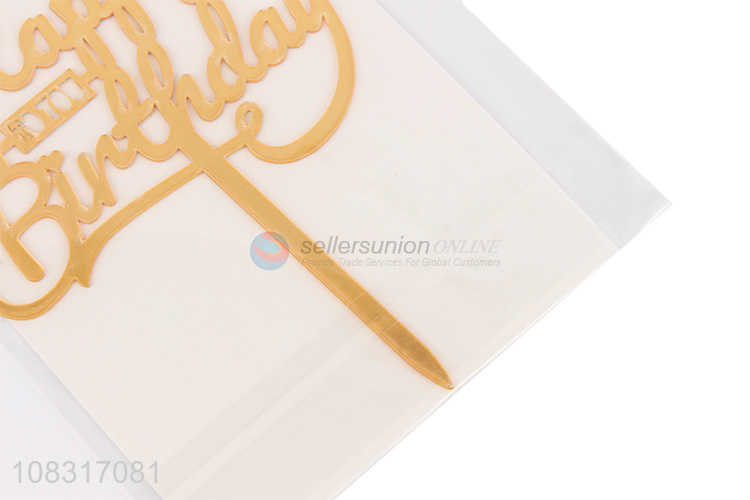 New arrival happy birthday letter birthday cake topper