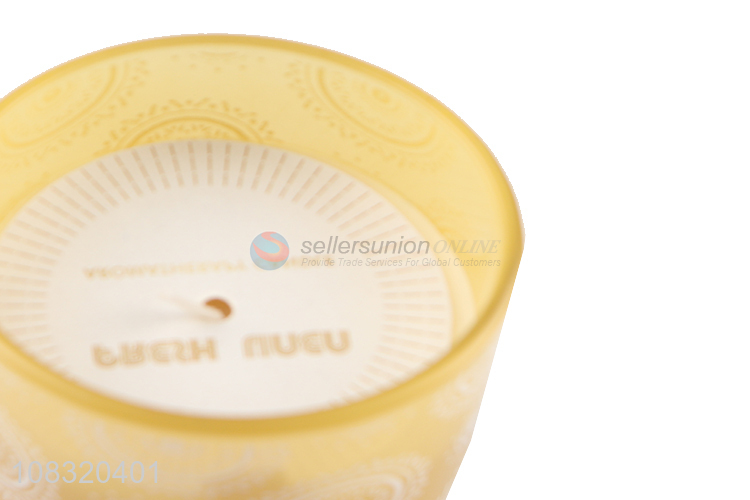 High quality glass wax smokeless scented candle for sale