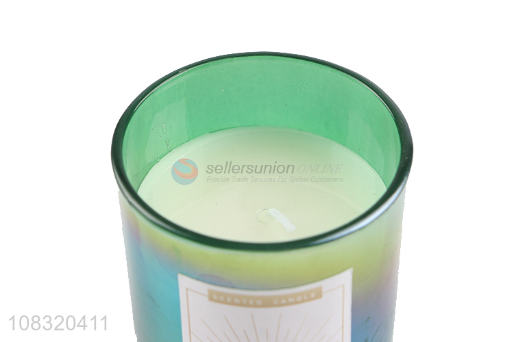 Low price bergamot scented candle home bedroom glass wax