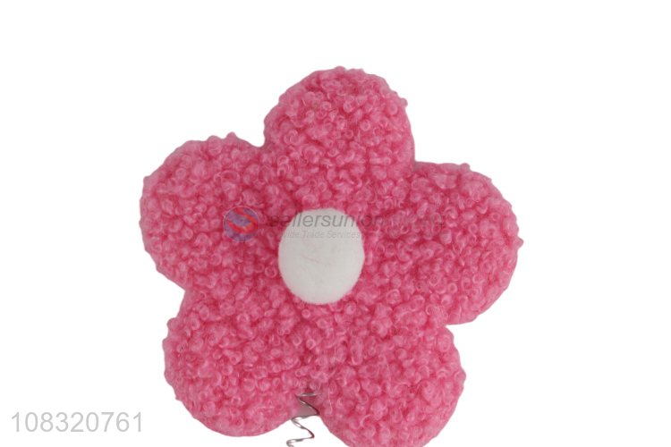 Hot selling cute flower headband plush hairbands for girls