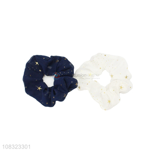 Custom Fashionable Women Scrunchies Ladies Hair Ring Hair Rope