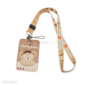 Good Sale Cartoon Printed Plastic Card Holder For Work Card