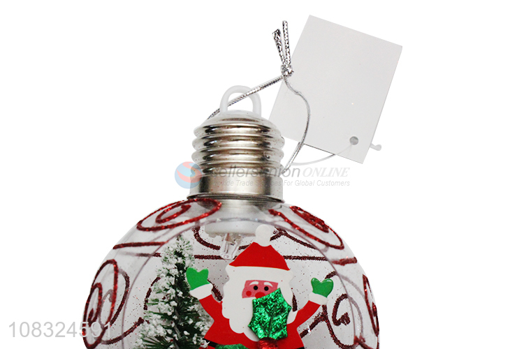 Wholesale transparent led Christmas balls Xmas tree globe lamp