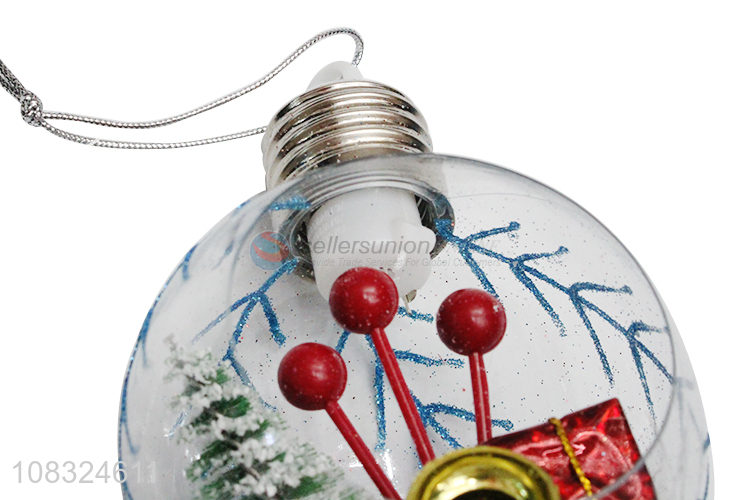 High quality clear led Christmas ball ornament for holiday gift