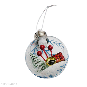 High quality clear led Christmas ball ornament for holiday gift