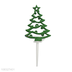 Fashion Plastic Christmas Tree Shape Cake Topper Wholesale