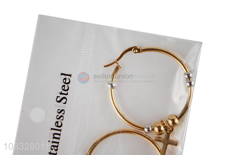 Best Selling Ladies Ear Ring Stainless Steel Hoop Earring