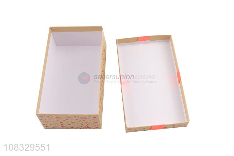 Factory price rectangular Christmas gift box holiday present box