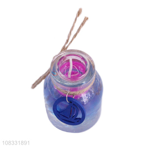 Good sale desktop glass candle bottle handicraft decoration