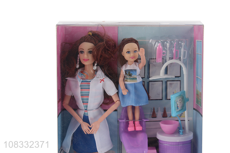 Wholesale 11 inch 11 joints fashion doll with bathroom accessories