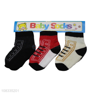 Creative design cotton comfortable baby socks for sale