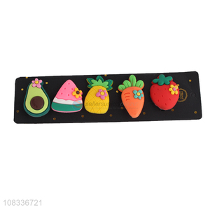 Good selling fruit shape cute girls hairpin set wholesale