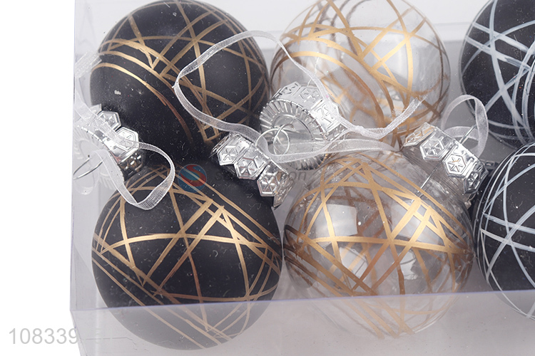 New Products 6 Pieces Christmas Ball Festival Hanging Ornament