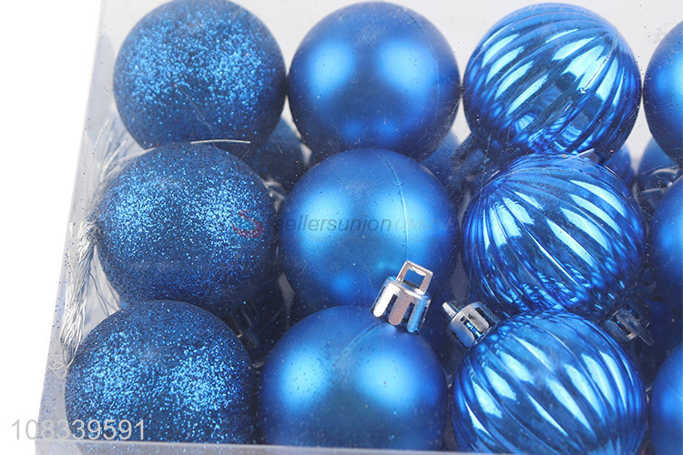 Popular Blue Christmas Ball Fashion Christmas Decoration