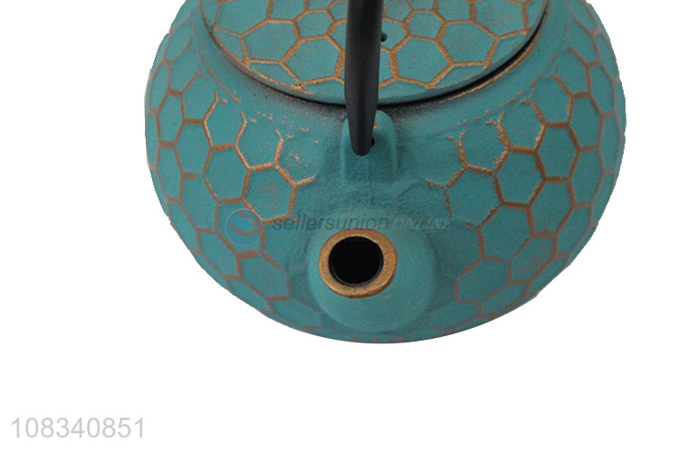 Wholesale 0.5L Japanese tetsubin cast iron tea kettle honeycomb pattern