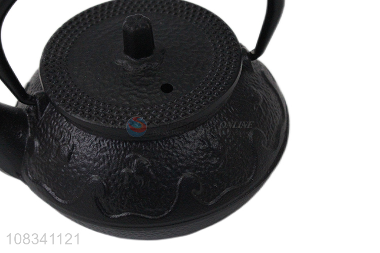 Wholeslae 0.3L Chinese kungfu tea pot cast iron tea kettle all black