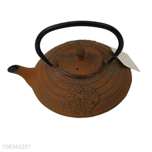 Wholesale 0.8L cast iron teapot Japanese tetsubin with metal infuser