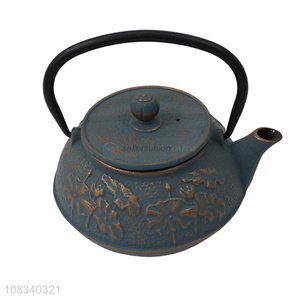 Popular design 0.9L Chinese kungfu tea pot cast iron teapot for tea bags