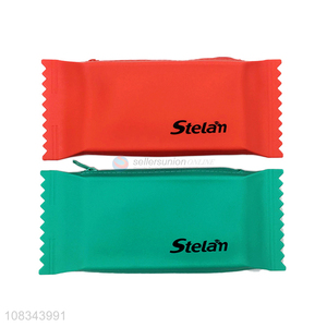 Best Sale Candy Shape Pencil Bag With Zipper