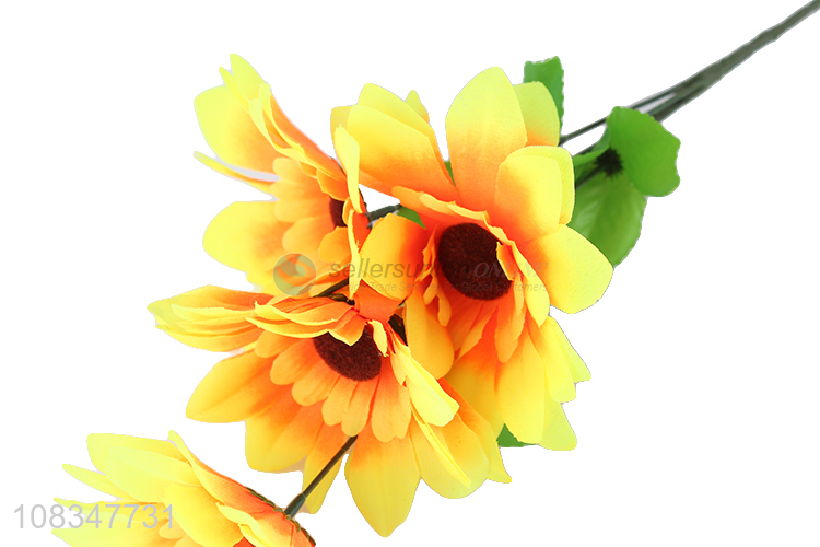 Good Sale Simulation Sunflower Decorative Artificial Flower