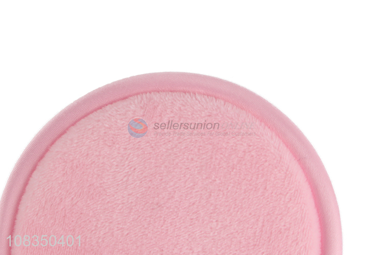 China factory pink round washable facial cleaning pads