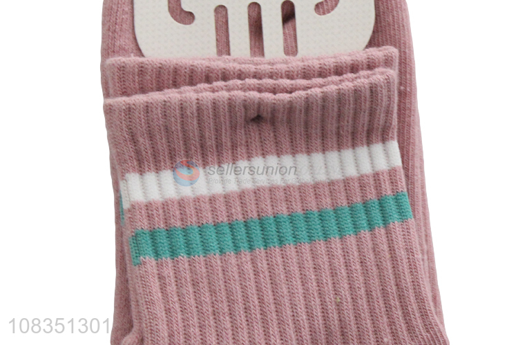 High quality women's crew socks cotton socks for fall and winter