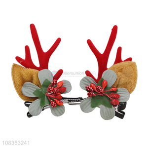 Good Sale Christmas Hairpins Elk Antler Hair Clip