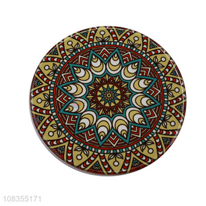 Yiwu market round ceramic heat resistant mat table mat