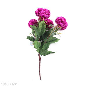 Best selling long stem carnations polyester artificial flower