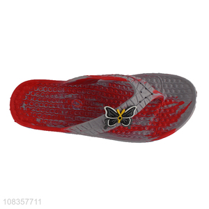 China yiwu market creative causal flip flops bath slippers