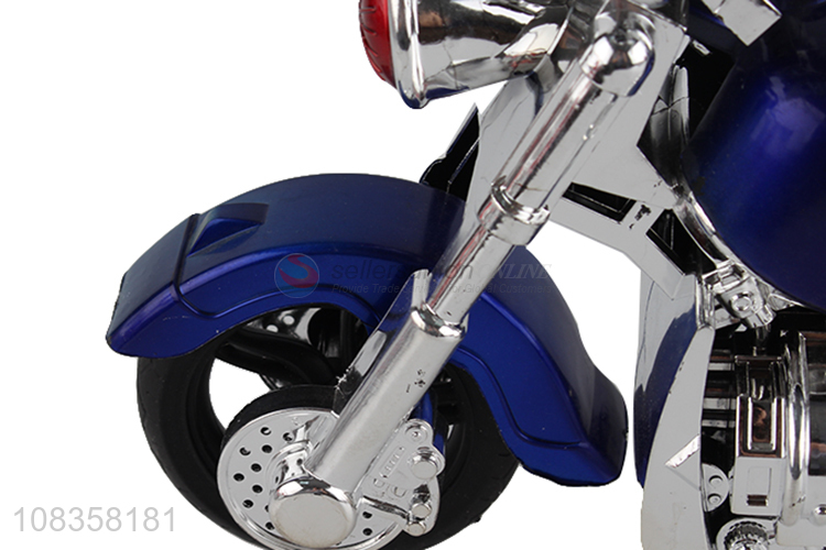 China products funny electroplate inertia motorcycle toys for boys