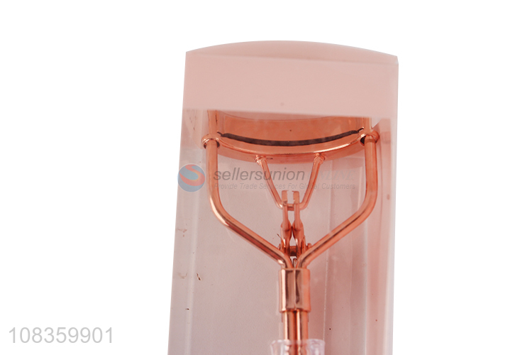 Wholesale professional eyelash tools rose gold eyelash curler for women