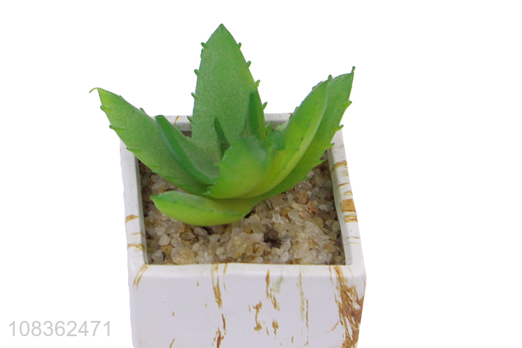 Good sale plastic artificial bonsai plants ceramic pot