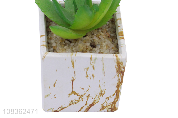 Good sale plastic artificial bonsai plants ceramic pot