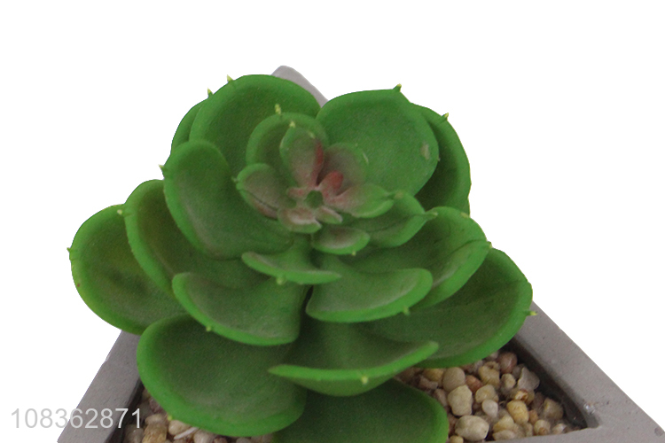 Latest products simulation succulent potted plants with ceramic pot