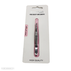 Good quality senior stainless steel eyebrow tweezer for sale