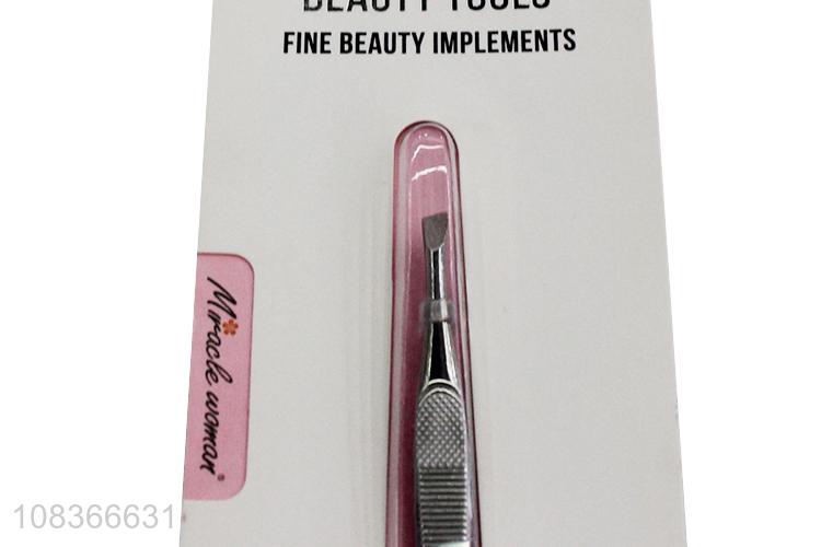 Good quality senior stainless steel eyebrow tweezer for sale