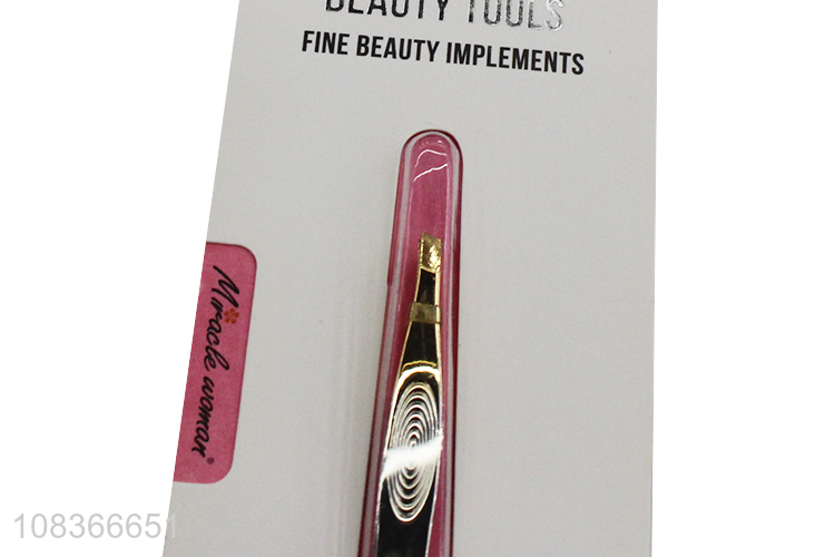 Factory wholesale creative thread oblique eyebrow tweezer